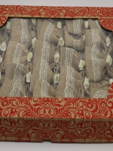 Cadeau mariage à fleur henné - blanc