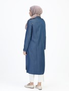Tunique détaillée en jeans 1411 - bleu foncé