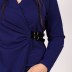 Robe courte blazer à pailette Actuel - bleu marine