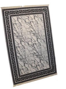 Tapis 160x230cm Rixos lavable antidérapant gris X-00032
