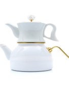 Théière vintage Dufy blanc