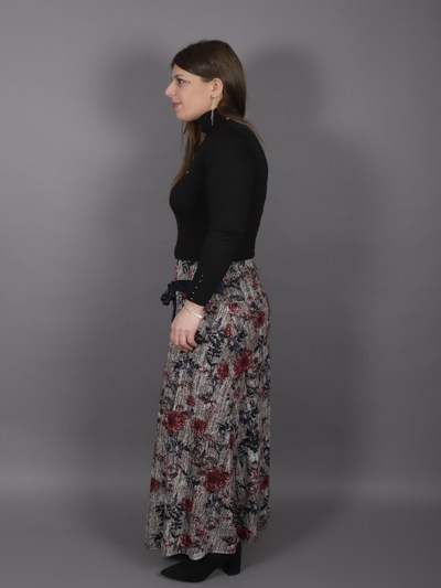 Robe longue à fleur Hesna - multicolore