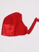 Bonnet satin - rouge