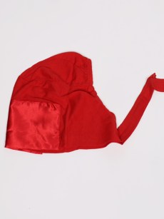 Bonnet satin - rouge