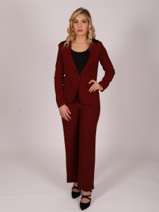 Veste chic à rayure Actuel - bordeaux