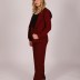 Veste chic à rayure Actuel - bordeaux