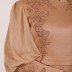Robe longue à col bateau Garize - beige
