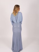 Robe longue glamour Garize - bleu