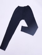 Legging uni - polaire bleu-taille unique