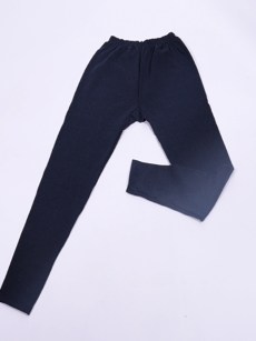 Legging uni - polaire bleu-taille unique