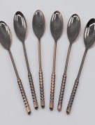 Cuillère à thé métal 6 pièces  - bronze