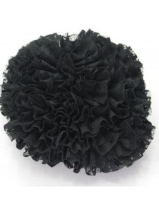 Bonnet à dentelle - noir