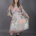 Robe à fleur ceinturé My twins - multicolore
