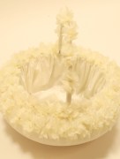 Panier mariage à fleur - écru 