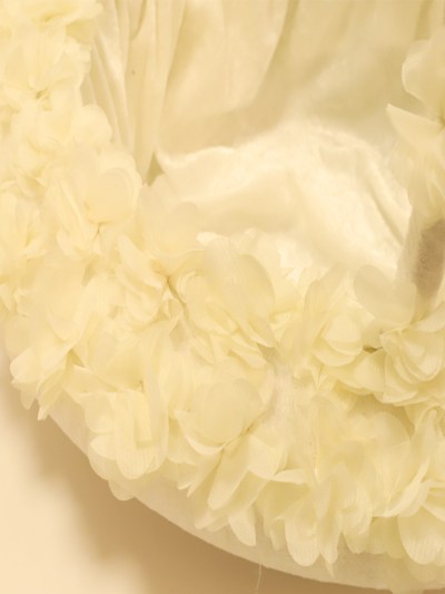 Panier mariage à fleur - écru 