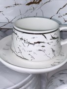 Ensemble de tasses à café Zellerfeld 6 pièces - marbré