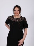Robe mi longue originale Dans - noir