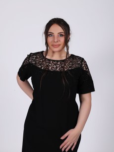 Robe mi longue originale Dans - noir