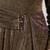 Robe longue à paillette - doré/violet