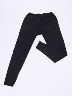 Legging uni -  polaire noir -taille unique 