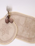 Tapis de bain Ipekce suna 2 pièces - marron clair