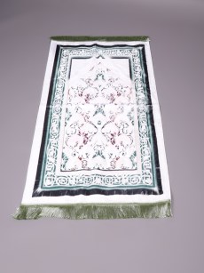Tapis de prière velours en cuir - vert 