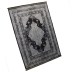 Tapis 180x280cm Rixos lavable antidérapant noir X-0038