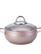 Batterie de cuisine 7 pièces en granit Bio Karaca Avanos Rose