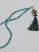 Tasbih à perles 99 pièces Charme plaqué tulipe - vert