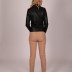 Veste simple effet cuir eslina - noir