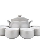 Tajine Almina 6 pièces porcelaine Al-8081 - gris