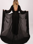 Robe à combinaison à paillettes Fidda - noir/beige
