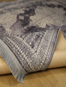 Tapis 180x280cm Rixos lavable antidérapant gris X-0037