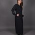 Abaya évasé Uzunlar - noir