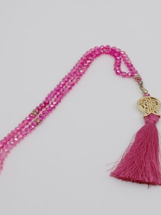 Tasbih à perles 99 pièces Charme plaqué tulipe - rose