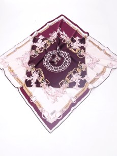 Foulard imprimé Piramit - bordeaux/rose pâle