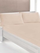 Drap housse élastique coton Ipekce 100x200cm - rose pâle 