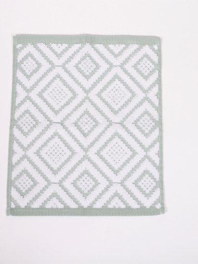 Lot de 3 serviettes invités ipekce vert losange 