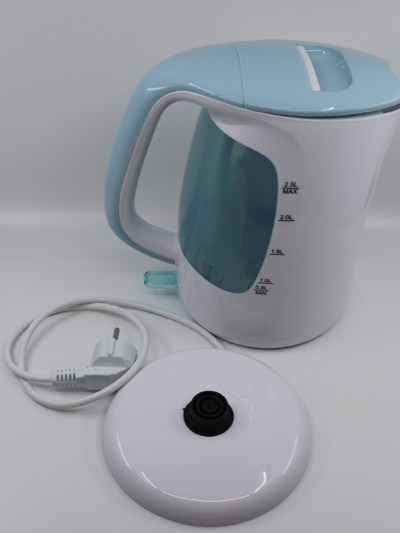  Bouilloire électrique 2.5L Hoffmanns blanc/bleu