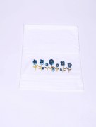 Serviette à motif bleu