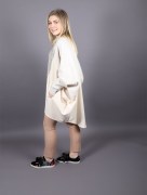 Gilet avec fermeture à strass beige Puane