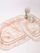 Tapis de bain Ipekce harmony 2 pièces - rose gold