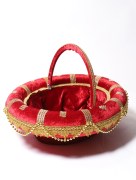panier à perle - bordeaux 