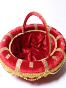 panier à perle - bordeaux 