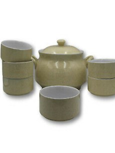 Tajine Almina 6 pièces porcelaine Al-8098 - crème