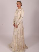 Robe longue à fleur Il'moi - beige