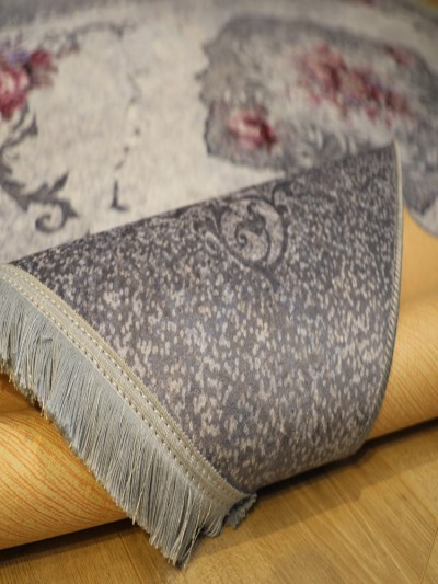 Tapis 160x230cm Rixos lavable antidérapant gris  X-0071