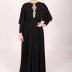 Robe longue à strass Garize - noir
