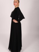 Robe longue à strass Garize - noir