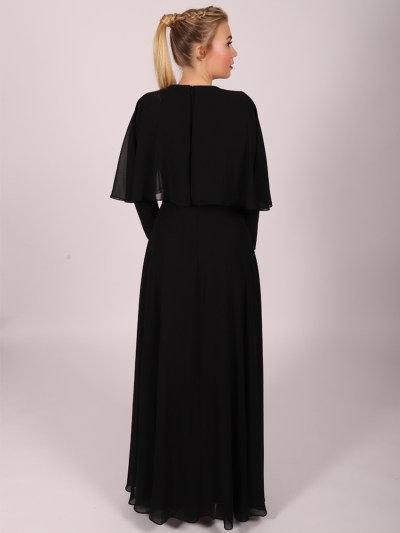 Robe longue à strass Garize - noir